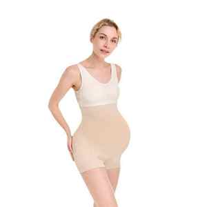 Sous Lulu Short de maternité transfrontalier personnalisé motif à carreaux mince contrôle du ventre lifting des fesses élastique pull-up amincissant les cuisses - Product Image 1