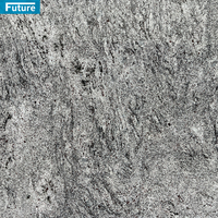 Carreaux de dalle de granit bleu platine martelé de buisson flammé poli aiguisé pour la décoration extérieure panneau mural comptoir de cuisine