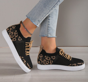 Wholesale Big Sizes Women Fashion <strong>Shoes</strong> Wholesale Casual <strong>Flat</strong> New Model <strong>Leopard</strong> <strong>Print</strong> <strong>Shoes</strong> Women - Product Image 1