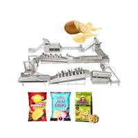 Semi-Automatische Industriële Verwerkingsfabriek Prijs Chips Productielijn Bevroren Aardappelchips Maken Machine