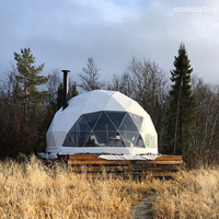 Dôme de glamping de luxe de 6 m avec couche isolante pour hôtel et complexe forestier