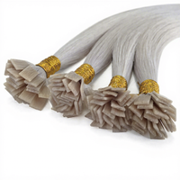 U Glamour Prix de Gros Cheveux Qualité 12A Blond Glacé Extensions à la Kératine Pointes Plates, en U, en K, en V Cheveux Doux et Lisses