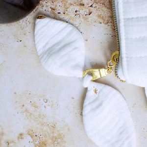 Borsa Cosmetica in <span class=keywords><strong>Doppio</strong></span> Cotone Trapuntato con Volant e Decorazioni Pieghettate, Accessorio da Viaggio a Buon Prezzo - Product Image 5