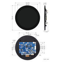 Écran d'affichage Waveshare Round X 720 IPS, tactile 10 points, 4 pouces, DSI LCD (C), haute résolution A821