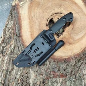 Cuchillo Táctico de Supervivencia de Alta Calidad, Personalizable, con Hoja D2 Drop Point, Funda de Acero Inoxidable G10, Cuchillo de Bolsillo OEM - Product Image 5