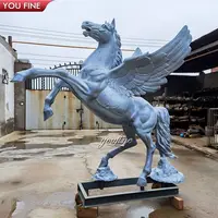 Metal Art Winged Pegasus Sculpture