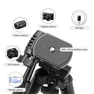 Mini trépied professionnel en aluminium avec rotule pour prise de vue zénithale, compatible projecteur, portable, pour appareil photo reflex numérique - Product Image 4