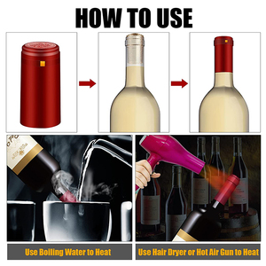 <span class=keywords><strong>Film</strong></span> thermorétractable en PVC en vrac de vente chaude pour bouteilles Capsule d'aluminium thermorétractable pour bouteille de vin Capsules rétractables en PVC - Product Image 3