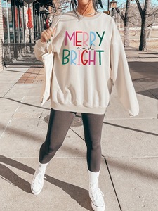 Nuovi Arrivi in Vendita: Felpa da Donna Personalizzata con Logo e Lettere, Stile Universitario Oversize con Collo Tondo - Product Image 5