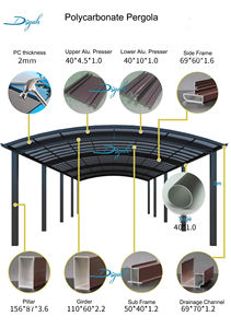 प्रत्यक्ष कारखाने की बिक्री कम रखरखाव वाणिज्यिक रिट्रेटेबल पैवेलियन जिसमें एलईडी रोशनी के साथ टिकाऊ सामग्री - Product Image 4
