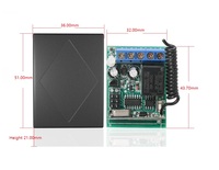 Mini Receptor de Relé DC12V con Función de Retardo Múltiple, Código de Aprendizaje 433, Interruptor Remoto Inalámbrico para Puerta de Garaje, Sistema de Alarma y Luz