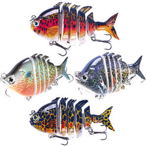 Leurre de pêche bionique multi-articulé, mini-swimbait segmenté, leurre dur artificiel pour la pêche en rivière et en lac - Product Image 1