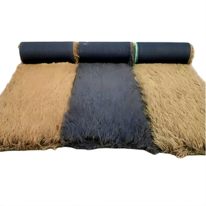 Toiture en chaume artificiel jaune, 43 rangées, épaisse et dense, en plastique écologique, pour décoration murale et usage en jardin, 1m/2m*20m/<span class=keywords><strong>rouleau</strong></span> - Product Image 3