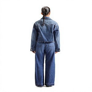 Chaqueta Vaquera de Invierno ELYSIAN INDUSTRIES, Azul, 100% Algodón, Corte Regular Informal, Transpirable, Lavado a la Piedra, Cierre de Botones, Bolsillos - Product Image 3