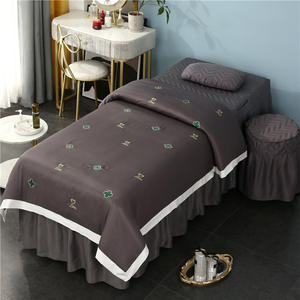 SP128 4 pièces ensemble <span class=keywords><strong>de</strong></span> couvre-<span class=keywords><strong>lit</strong></span> <span class=keywords><strong>de</strong></span> beauté ensembles <span class=keywords><strong>de</strong></span> literie <span class=keywords><strong>de</strong></span> massage haut <span class=keywords><strong>de</strong></span> gamme salon SPA couvre-<span class=keywords><strong>lit</strong></span> <span class=keywords><strong>de</strong></span> santé et jupe <span class=keywords><strong>de</strong></span> <span class=keywords><strong>lit</strong></span> personnalisés en gros - Product Image 2