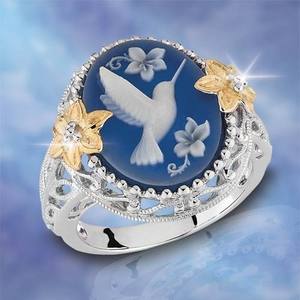 Anillo de Pájaro Nano Reflectante con Bisel de Paloma de la Paz, Joyería de Regalo, Yiwu Zhejiang - Product Image 2