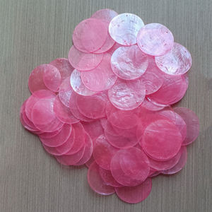 <span class=keywords><strong>100</strong></span> Conectores de Concha de Capiz Rosa Sakura de 50mm/2 Pulgadas, Pulidos y Ecológicos, para Manualidades, Campanas de Viento y Decoración del Hogar - Product Image 2