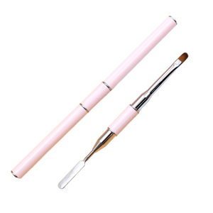 Stylo à gel pour ongles à double tête, spatule, manche en métal multifonctionnel, poils Kolinsky, outil de peinture pour l'art des ongles, pour usage professionnel - Product Image 2
