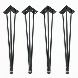 <span class=keywords><strong>El</strong></span> nuevo moderno de Metal de hierro Tapered ángulo piernas Picnic al aire libre mesa de café piernas de horquilla de cocina patas de mesa de comedor - Product Image 4