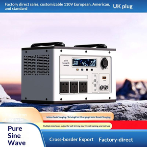 Station solaire portable pour camping extérieur, batterie LiFePO4 1000Wh 15KWh, onduleur à onde sinusoïdale pure, démarreur de secours solaire, alimentation de secours d'urgence - Product Image 4