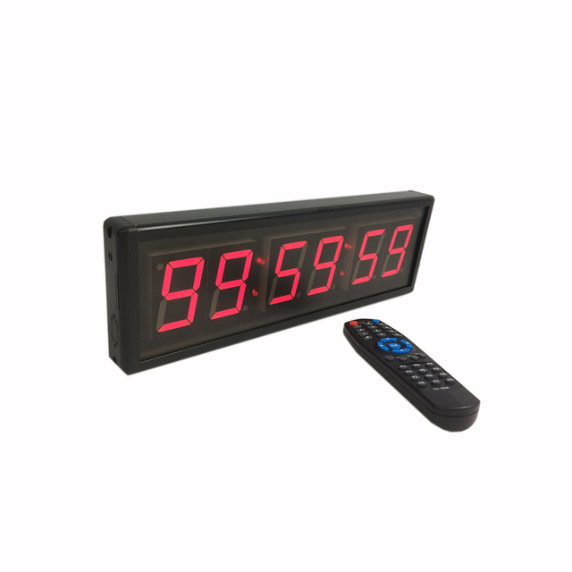 2.3 Inch LED Modern Minimalist & Functional Digital Display Electric Wall Clock for Living Room Wall Mount