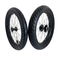 Ensemble de roues Supermoto de 17 pouces pour Surron Light Bee, pneus avant 70/90-17, arrière 90/80-17, pneus de route, moto électrique tout-terrain