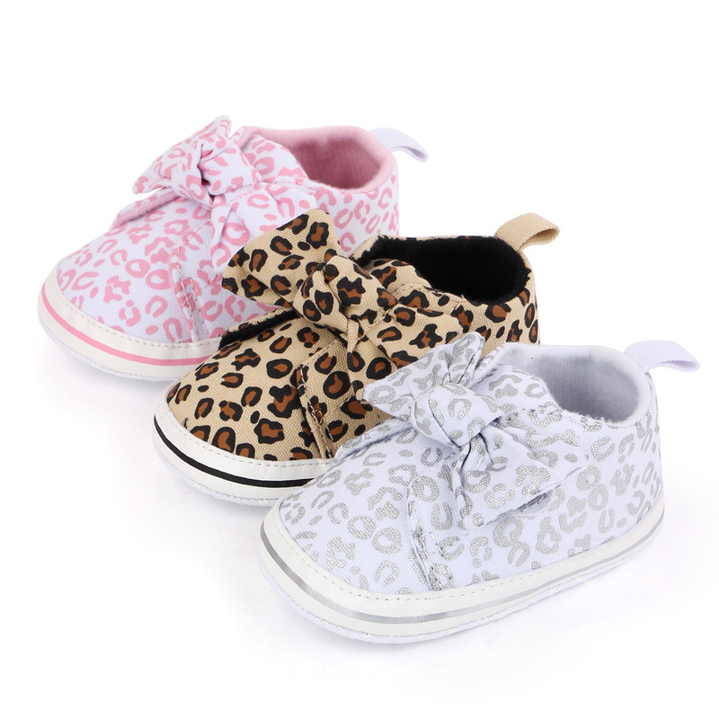 Leopard Print Baby Shoes Toddler Soft