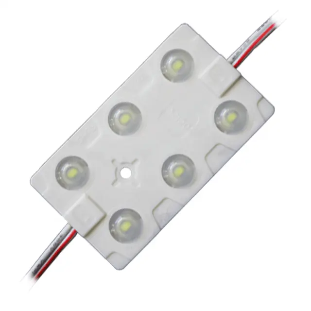 Modulo di retroilluminazione led lente lampeggiante di illuminazione del display ce rohs abs ad iniezione su ordinazione 5730 smd 6 luci led del modulo