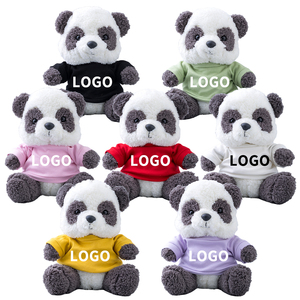 Bán Buôn Gấu Trúc Sang Trọng Thú Nhồi Bông Đồ Chơi Với Áo Sơ Mi Biểu Tượng Tùy Chỉnh Áo Sơ Mi Gấu Trúc Sang Trọng Gấu Đồ Chơi Động Vật - Product Image 1