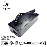 Chargeur rapide intelligent Joyun 42V 2A pour vélo électrique et trottinette, prise AU/EU/US, certifié sûr, adaptateur de batterie lithium 36V