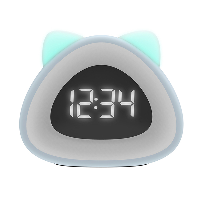 LED Sunrise Light Alarm Clock Radio With USB Wake up Alarm Clock Sleep Trainer Children Digital Alarm Clock