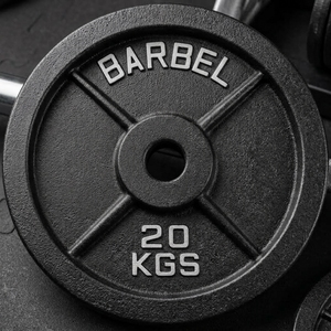Vente en gros : Plaque olympique 5 kg en fonte, à faible bruit, avec pare-chocs en caoutchouc, pour l'haltérophilie et le <span class=keywords><strong>CrossFit</strong></span> – Livraison rapide - Product Image 1