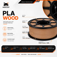 Filamento para Impresora 3D con Efecto de Madera, Material PLA para Crear Figuras de Robots Mecha con Madera PLA y Madera Clara