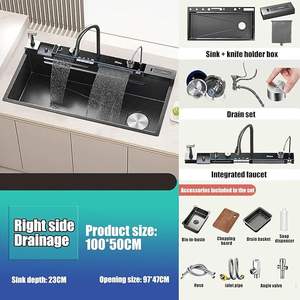 Los fregaderos multifuncionales de gran capacidad pueden satisfacer las necesidades diarias de lavar grandes cantidades de platos - Product Image 5