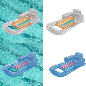 Fabbrica gonfiabile galleggiante a fila estiva <span class=keywords><strong>spiaggia</strong></span> piscina acqua attrezzature per divertimento schienale reclinabile tazza letto galleggiante - Product Image 3