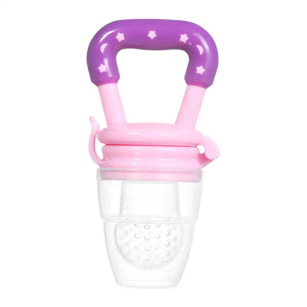 BPA Free Silicone Baby Fruit Feeder giocattolo per la dentizione infantile e alimentatore per ciuccio taglia S/M/L Fruit Food Nibbler per neonati