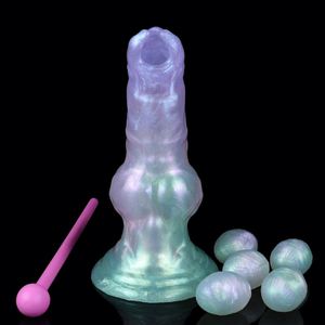 Ovipositor Fantasy <b>Dildo</b> Silicone <b>Dildo</b> with Strong Suction Cup G-Spot Adult Sex Toy for Men Women and Couple with Egg - Product Image 1