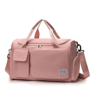 Bolsa de viaje de gran capacidad con logotipo personalizado, bolso de mano para mujer, bolso de hombro para deportes al aire libre, impermeable, para Fitness, Yoga, gimnasio - Product Image 1