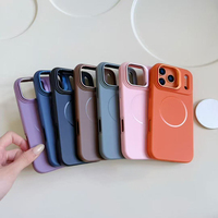 Coques de téléphone en métal pour iPhone 17 Pro Max, coque magnétique pour téléphone compatible avec la peau pour iPhone 15 16 Pro Max 17 Air, coque antichoc