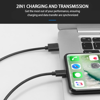 Câble de données USB vers 8 broches en PVC à charge rapide 2.4A pour iPad 2 3 PRO, noir et blanc, prix de gros en Chine