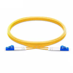 Duplex LC UPC To LC UPC PVC LSZH 9/125 Single Mode Jumper LC/UPC Patch Cord Free Samples