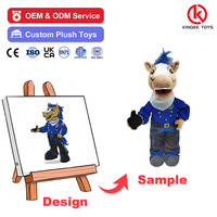 Jouets en peluche sur mesure super doux, peluches, poupées mascotte en peluche, fabrication de poupées animales personnalisées, logo unisexe, anti-stress