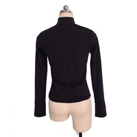 Haute qualité patinage artistique formation porter enfants filles Performance vestes noir chaud polaire patinage sur glace rouleau tenues pour les femmes