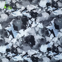 Tela Estampada de Doble Punto 85% Poliéster 15% Elastano 210GSM, Absorbe la Humedad, Elástica en 4 Direcciones, para Ropa Deportiva y Leggings de Yoga
