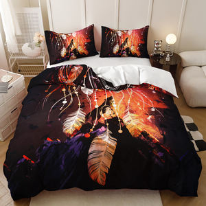 Parure <span class=keywords><strong>de</strong></span> lit moderne en polyester 3D motif dessin animé animal, ensemble 3 pièces taille double pour la maison - Product Image 3