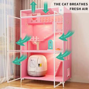 Nueva Cama de Madera Tipo Villa para Mascotas, Casa de Madera para Gatos - Product Image 2
