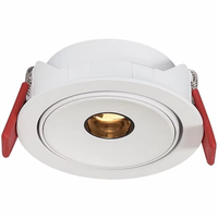 Angle de faisceau étroit 3 ° 8 ° 15 °   Plafonnier LED encastré dimmable AC85-265V 5W/7W/10W, lampe d'ambiance, spot de plafond