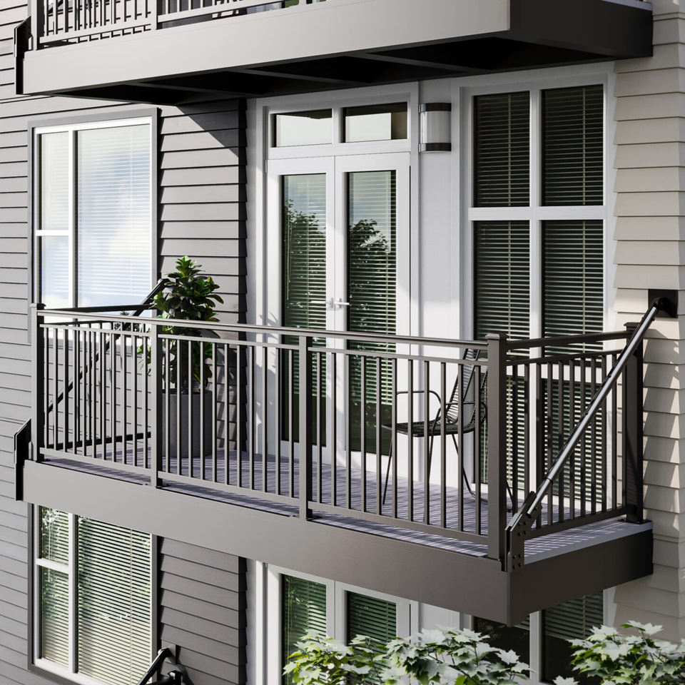 Popular Modular Aluminum Railing System Balcony and Deck Railing ...