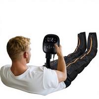 Bottes de récupération à compression d'air portables et rechargeables, système de massage complet des jambes avec 6 modes, 14 zones, pression réglable