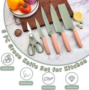 Juego de Cuchillos de Cocina de Acero Inoxidable con Mango de Plástico, Color Personalizado - Product Image 5